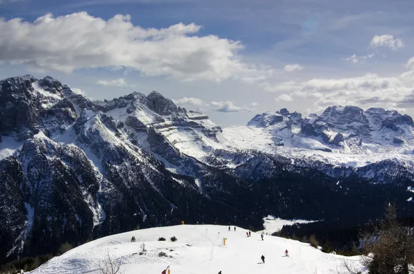 Alpes italianos para esquiar — Fotografia de Stock