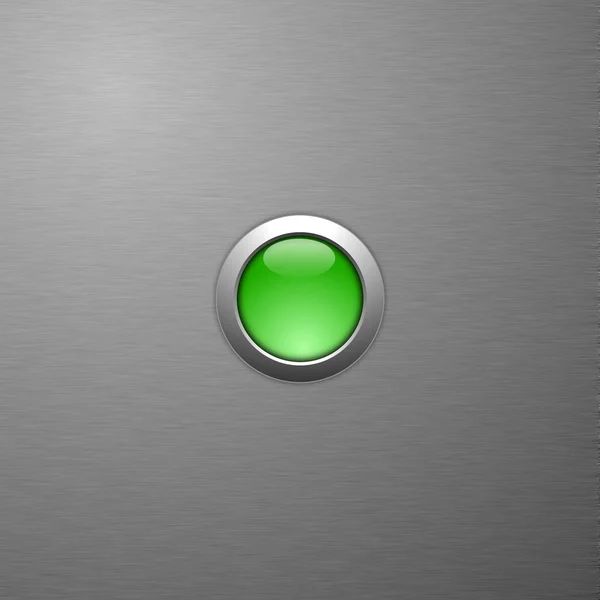 Botón verde —  Fotos de Stock