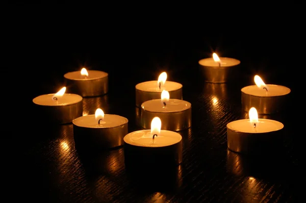 Romantische Kerzen — Stockfoto