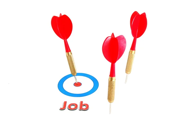 Dart arrow job concept — Stock Photo, Image