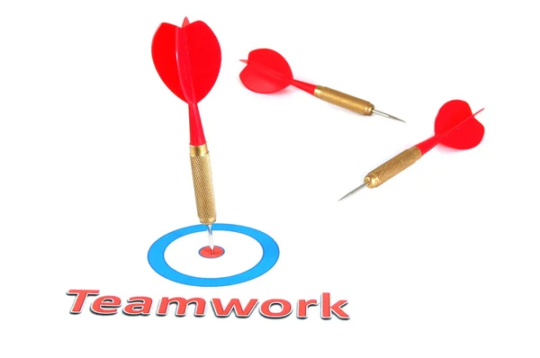 Dart 矢印とチームワークの概念 — ストック写真
