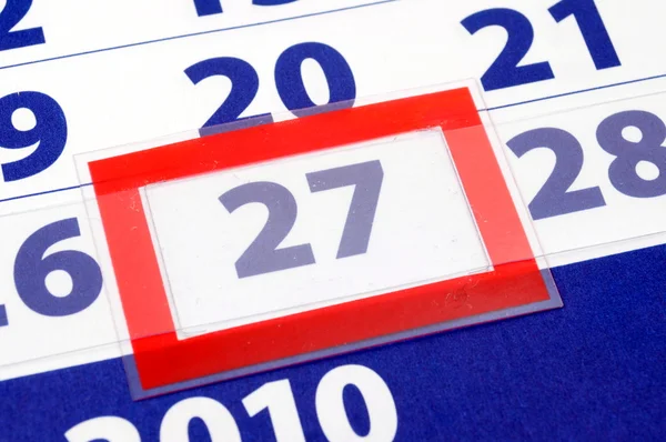 Dzień kalendarzowy 27 — Zdjęcie stockowe