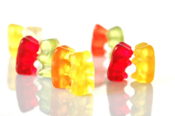 Gummy αρκούδες, χορό σε ένα πάρτι — Φωτογραφία Αρχείου