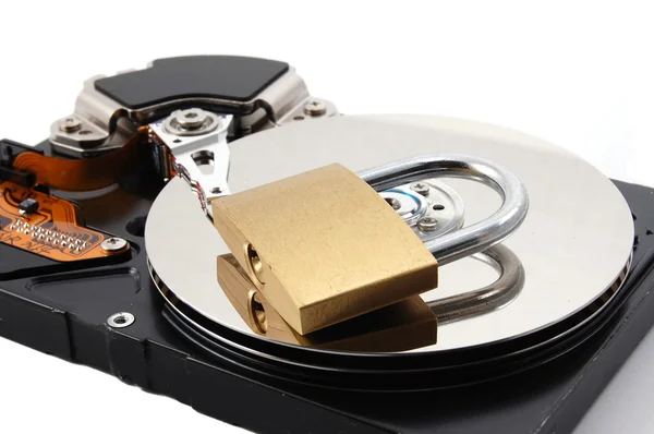Güvenli bilgisayar sabit disk sürücüsü — Stok fotoğraf