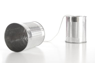 Tin can phone clipart