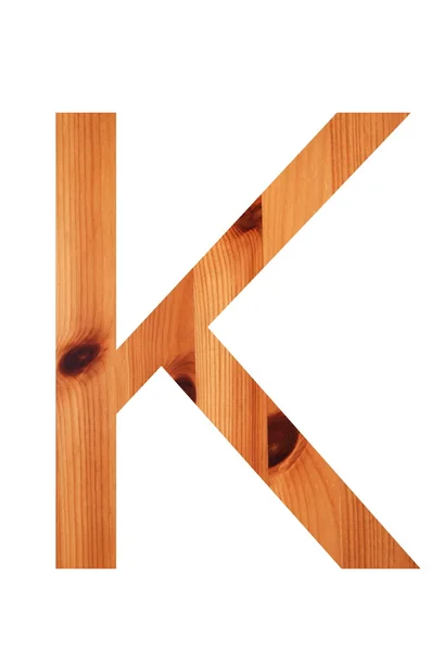 stock image Wood alphabet K