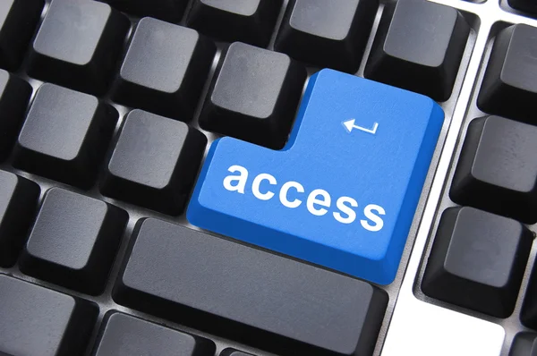 Botón de acceso azul —  Fotos de Stock