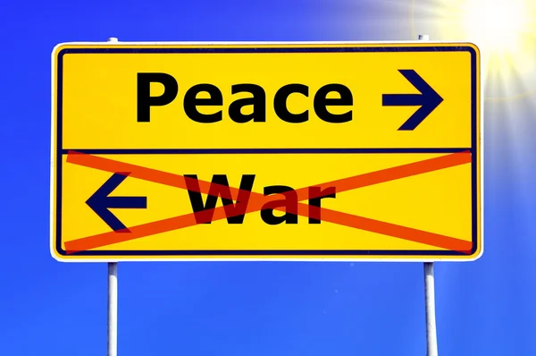 Pace e guerra — Foto Stock