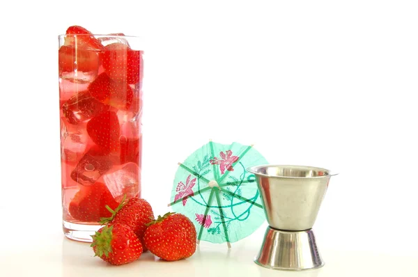 Strawberry summer drink — Stock Photo, Image