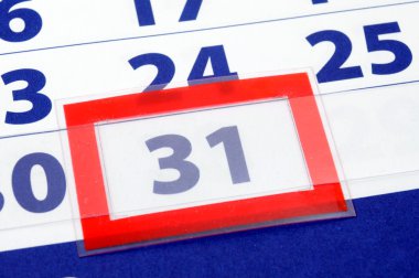 31 calendar day clipart