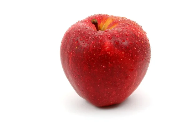 Färskt rött äpple — Stockfoto