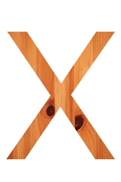 Puuaakkoset X — kuvapankkivalokuva