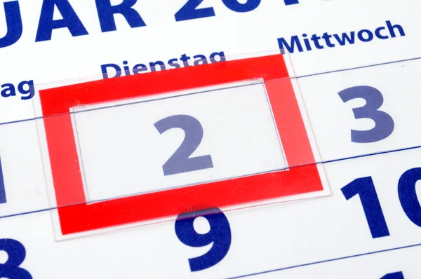 2 calendar day Royalty Free Stock Images