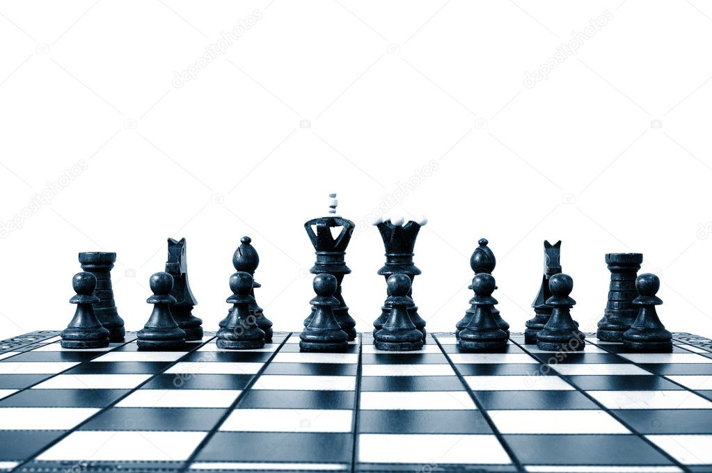 ilustração de empresários jogando xadrez. concorrência nos