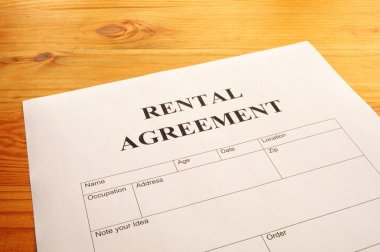 Rental agreement clipart