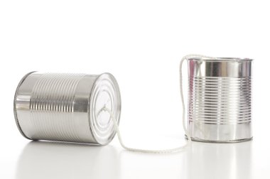 Tin can phone clipart