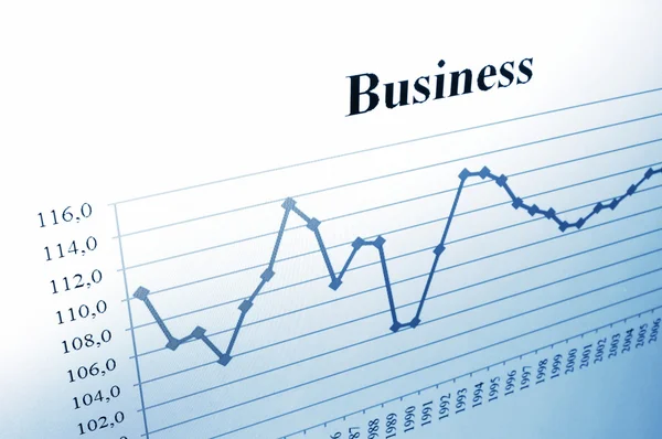 Gráfico de negócios — Fotografia de Stock