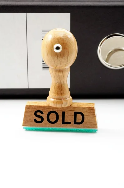 Vendido — Fotografia de Stock