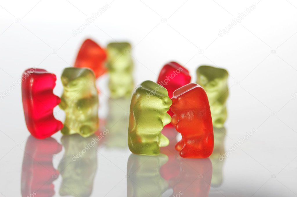 gummy bears dancing at