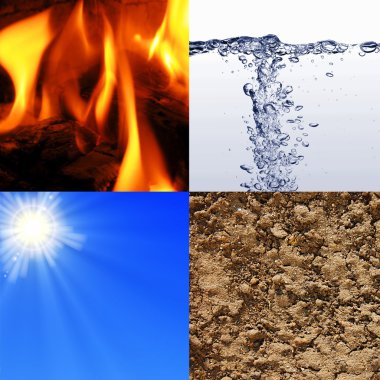 The four elements clipart