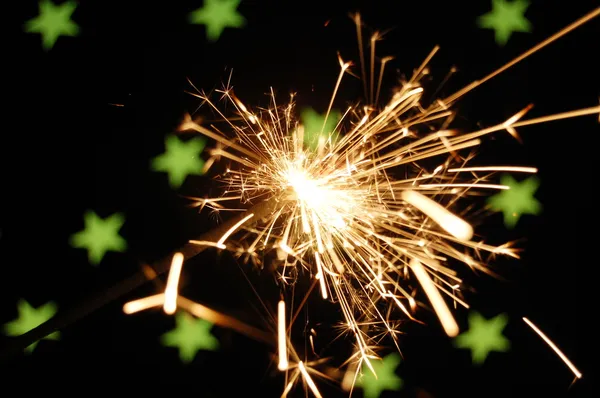 Holiday sparkler — Stock Photo, Image