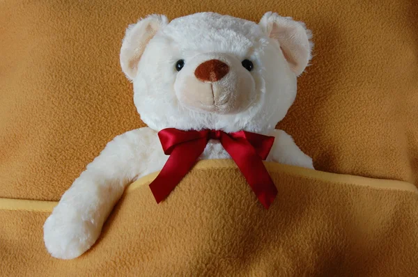Nemocný teddy — Stock fotografie