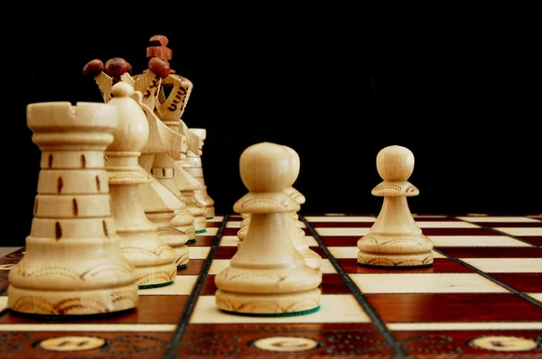 Conflito de xadrez — Fotografia de Stock
