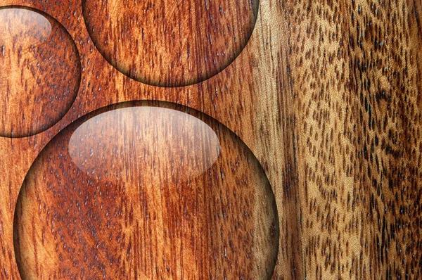Water drop on wood surface — Stock Photo, Image
