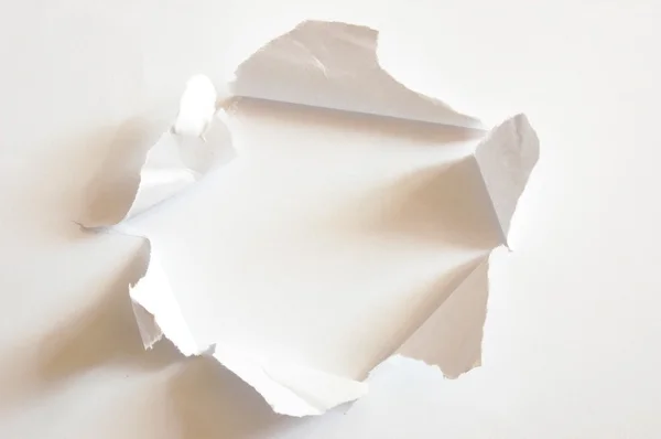 Agujero en papel — Foto de Stock