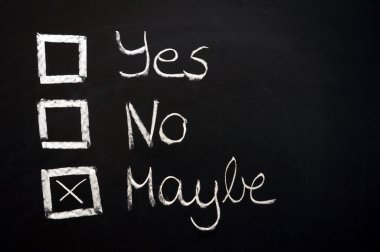 Choose yes or no clipart