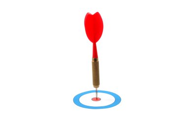 Dart arrow hit the target clipart