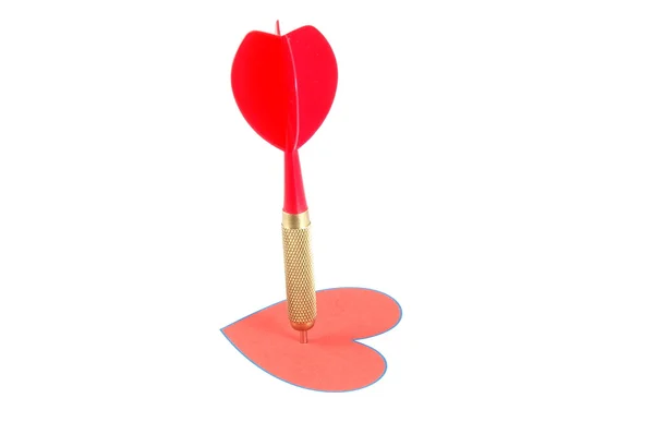Dart 矢印と愛の概念 — ストック写真