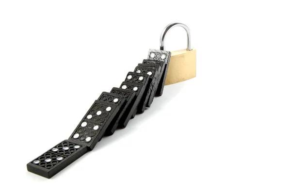 Domino säkerhet — Stockfoto