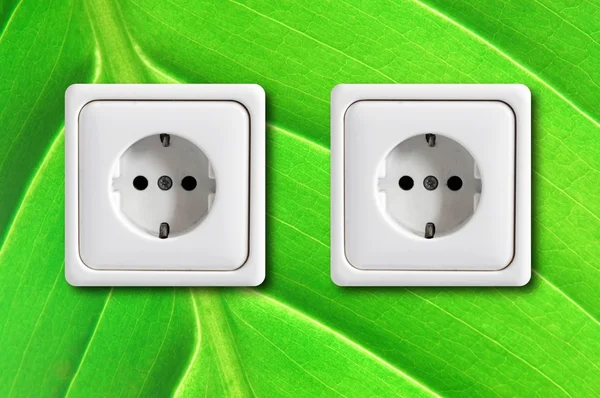 Ecological power outlet — Stock Photo, Image