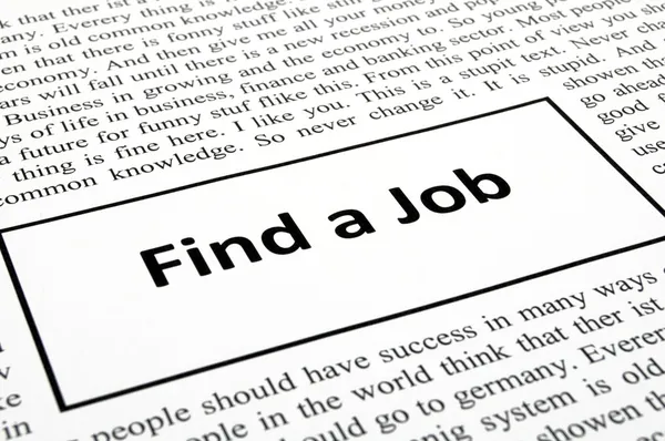 Hitta ett jobb — Stockfoto