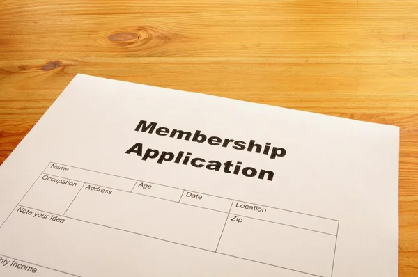 Membership application — Stock Photo, Image
