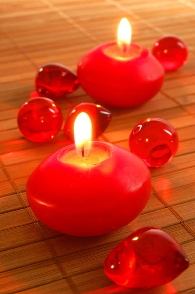 Red candle Stock Image