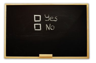 Choose yes or no clipart