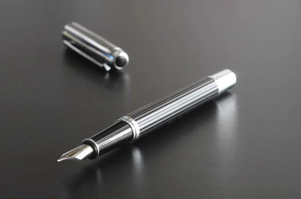 Black business pen — Stock Photo, Image