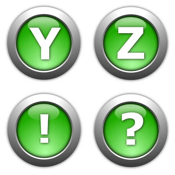 Internet button alphabet — Stock Photo, Image