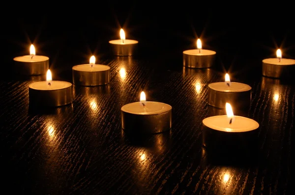 Romantisches Kerzenlicht — Stockfoto