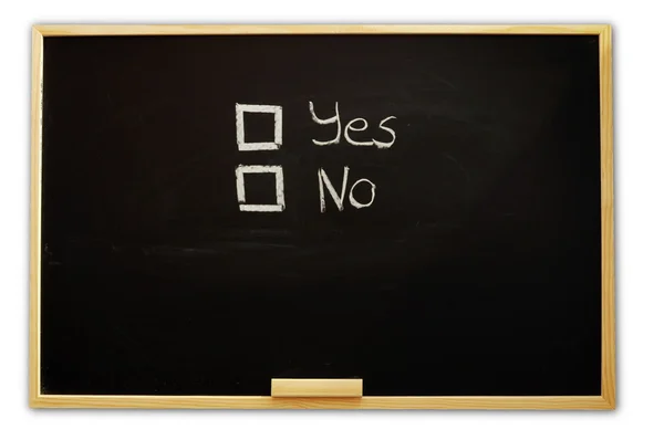 Escolher sim ou não — Fotografia de Stock