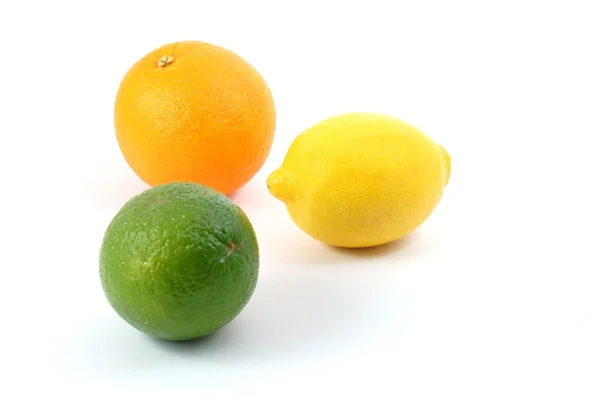 Citron, pomeranč a citron ovoce — Stock fotografie