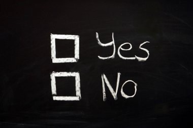 Vote yes or no clipart