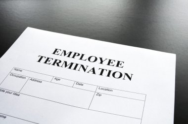 Employee termination clipart