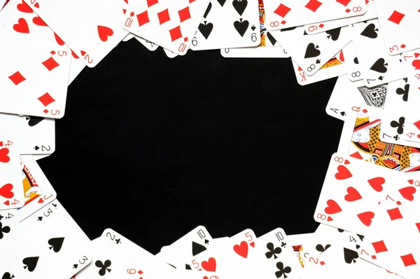 Kaart spel framejuego de tarjeta de marco — Stockfoto