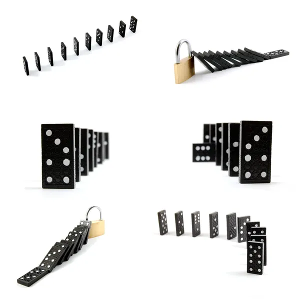 Domino samling — Stockfoto