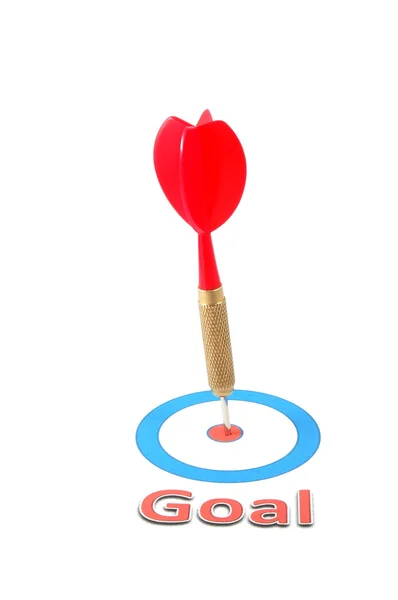 Dart の矢印は、目標をヒット — ストック写真