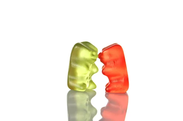 Gummy bears dancing at a party — Stock Photo, Image