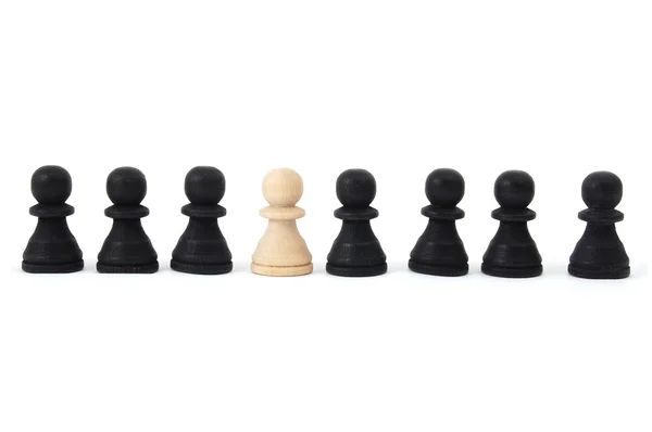 W szachach indywidualnych — Zdjęcie stockowe